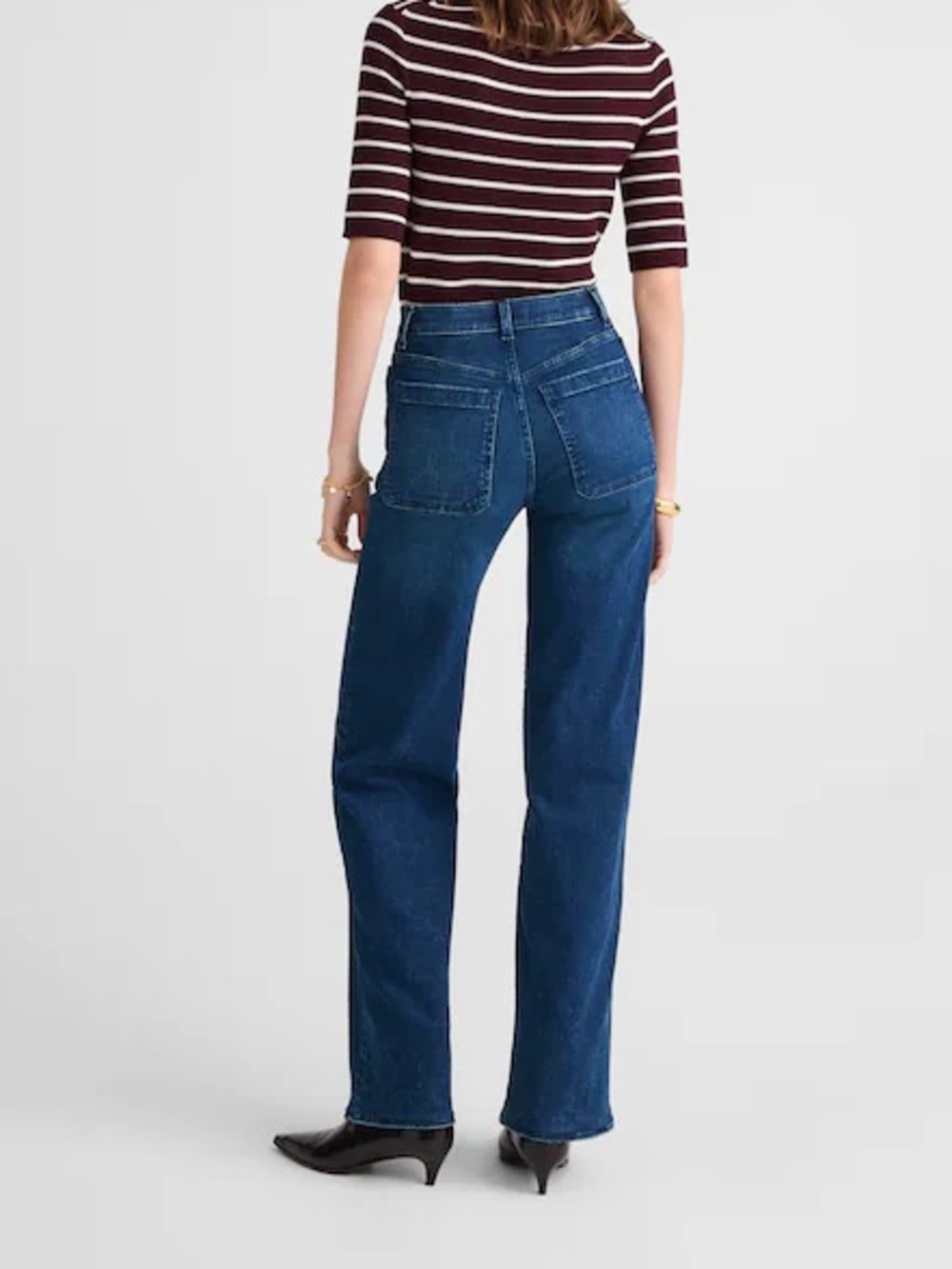 Madewell The Emmett Wide-Leg Full Curvy Jeans Size 26 - Picture 2 of 9